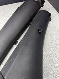 01-06 BMW E46 M3 Convertible Rear Top Lateral Trim Panel Pair Black OEM *notes*