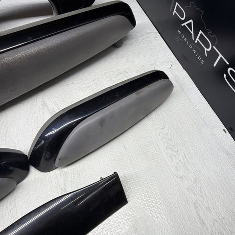 01-06 BMW E46 M3 Convertible Interior Armrests Trim Set Piano Black *Notes*