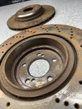 06-10 BMW E60 E63 E64 M5 M6 REAR BRAKES DISCS ROTORS