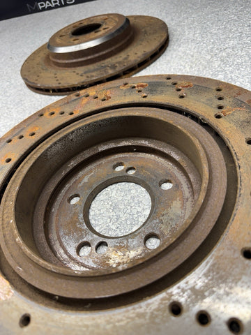 06-10 BMW E60 E63 E64 M5 M6 REAR BRAKES DISCS ROTORS