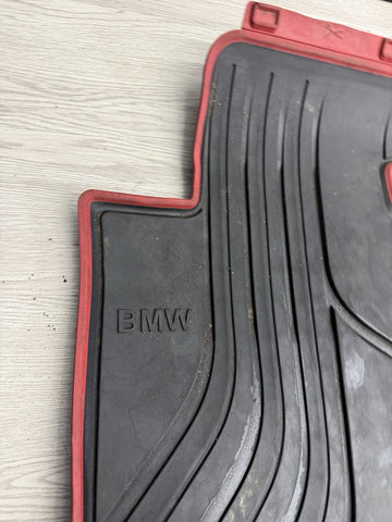 BMW 328i 320i 335i 340i N26 F30 F80 F All Weather Rubber Floor Mat Set 2pc Front