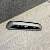 01-06 BMW OEM E46 M3 Brushed Aluminum/Black Vert Trim Armrest Left Driver Rear