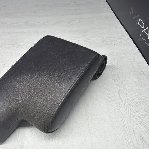 01-06 BMW E46 M3 Center Console Armrest Arm Rest Black Leather *Notes*