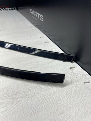 BMW E46 330CI M3 325CI Roof Rails Moldings Trims Carbon Black Pair Coupe OEM