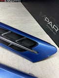 1998-2002 BMW Z3M FRONT FENDER HOOD VENTS GRILLES OEM 51132492960 ESTORIL BLUE