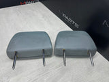 BMW 08-13 E93 M3 Convertible Rear Seat Headrests Head Rests Silverstone Grey OEM