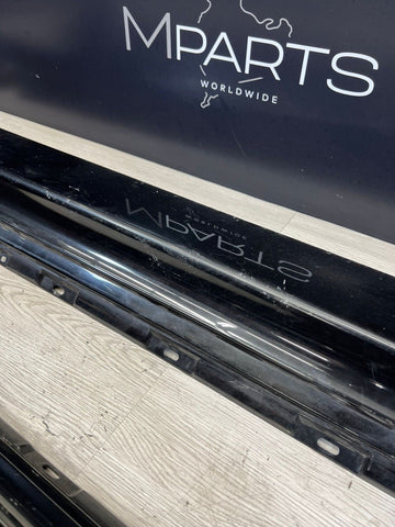 06-10 BMW E63 E64 M6 Side Skirts Rocker Panels Black Sapphire OEM