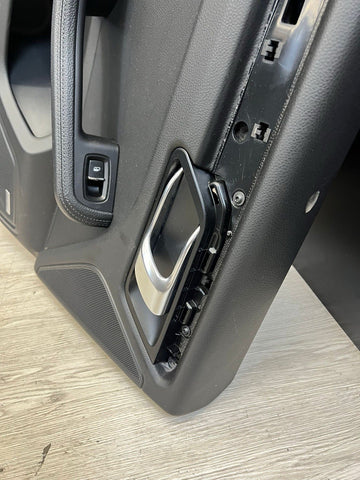 Porsche 15-21 Macan Left Rear Driver Door Card Panel Black BOSE
