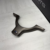 OEM 01-06 BMW E46 M3 Lower Steering Wheel Trim Cover Plate Titan Shadow Grey