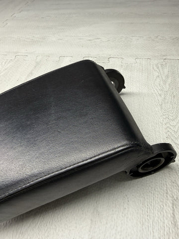 01-06 BMW E46 M3 Center Console Armrest Arm Rest Black Leather Top