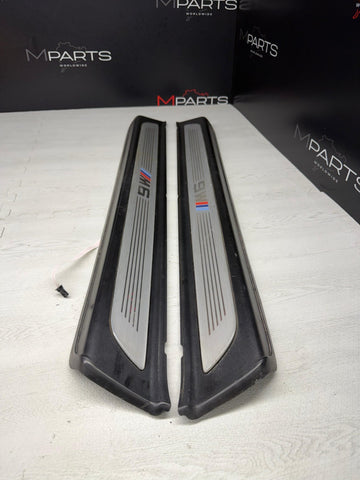 12-18 BMW M6 F12 Front Door Sills Cover Illuminated Trim Scuff Plate OEM *NOTE*