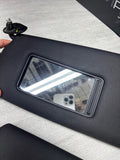 11-16 OEM BMW F10 535 M5 Interior Sun Visors Anthracite Black Alcantara