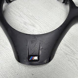 08-13 BMW E90 E92 E93 M3 Lower Steering Wheel Trim Cover Plate Black