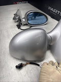 01-06 BMW E46 M3 Side View Door Mirrors Pair Titanium Silver *Notes*