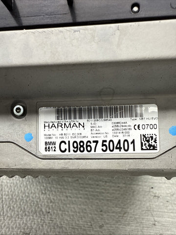 BMW F22 F30 F32 F80 F82 M3 M4 NBT EVO HU Headunit Radio HARMAN *Broken Tab*