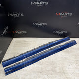 01-06 BMW E46 M3 Rocker Panel Side Skirts OEM Topaz Blue