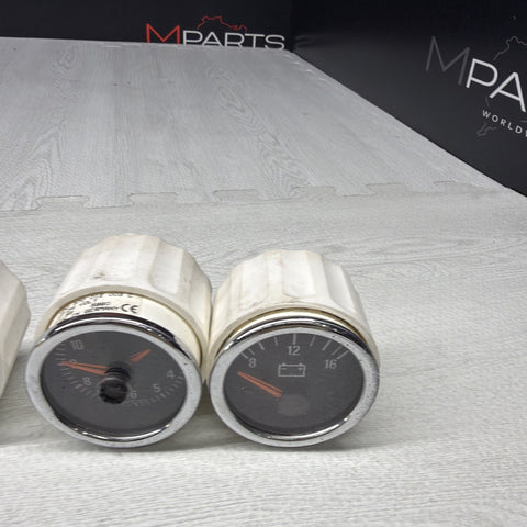BMW Z3M Coupe Roadster Center Console Voltage Clock Oil Gauge Set 98-00 OEM