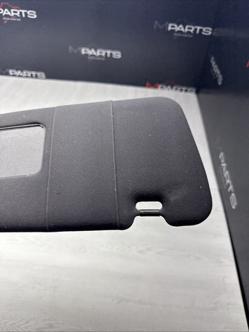 01-06 BMW E46 M3 Coupe Right Passenger Sun Visor Shade Mirror Black OEM