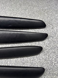 01-06 BMW E46 M3 Coupe Door Upper Arm Rest Armrest Pads Black *Tabs*