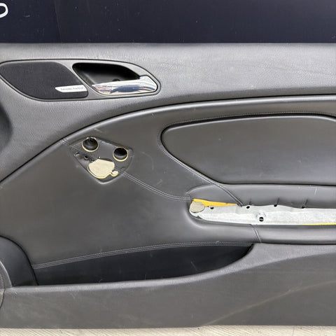 01-06 BMW E46 M3 FRONT PASSENGER RIGHT SIDE DOOR PANEL CARD BLACK OEM