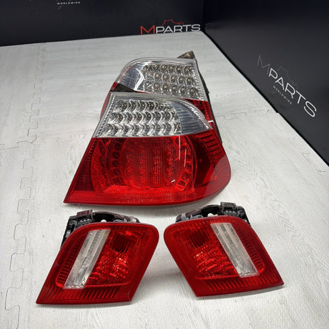 01-06 E46 BMW 330 M3 CONVERTIBLE REAR LED TAIL LIGHTS 6937454 SET *Notes*