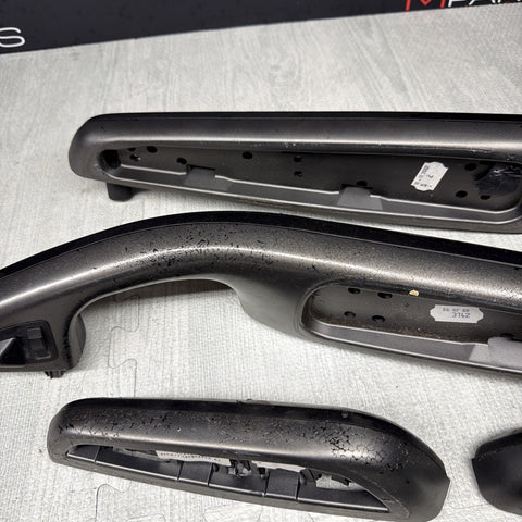 01-06 BMW E46 M3 Convertible Interior Armrests Trim Set Titan Shadow Black