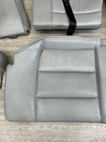 94-99 BMW E36 M3 Coupe Rear Vader Seats Vaders Dove Grey Backrest Bench Bolsters