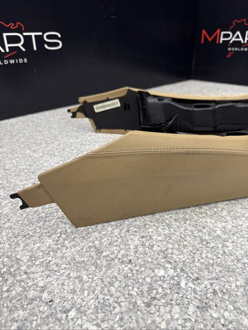 08-13 BMW E90 E92 E93 M3 Front Center Console Armrest Extended Leather Bamboo