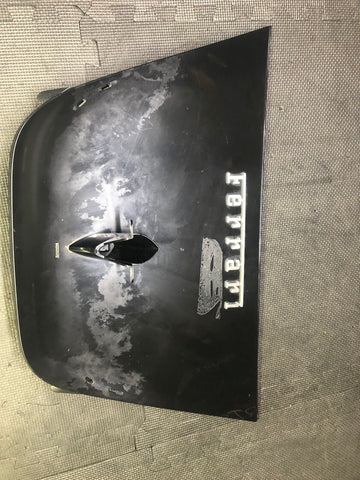 Rear Trunk Bonnet Cover Shield Panel Black 19-23 Ferrari F8 Tributo