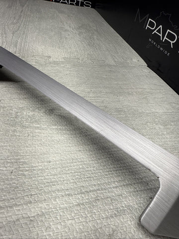 01-06 BMW E46 M3 Interior Center Radio Upper Dash Trim Brushed Aluminum *Tab