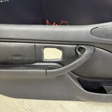96-02 BMW Z3M Front Left Driver Door Card Panel Cover Trim Leather Black