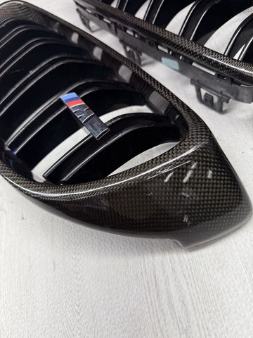 BMW 15-20 F80 F82 F83 M3 M4 Front Kidney Grilles Carbon Fiber Set