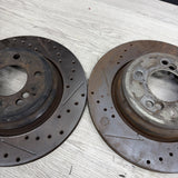 01-06 BMW E46 M3 Rear Discs Brakes Rotors Drilled Slotted