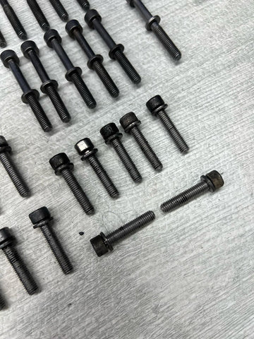 BMW 08-13 E90 E92 E93 M3 S65 Engine Oil Pan Bolts OEM Set Complete