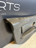 96-02 BMW Z3M Front Left Driver Door Card Panel Cover Trim Leather Black *Crack*