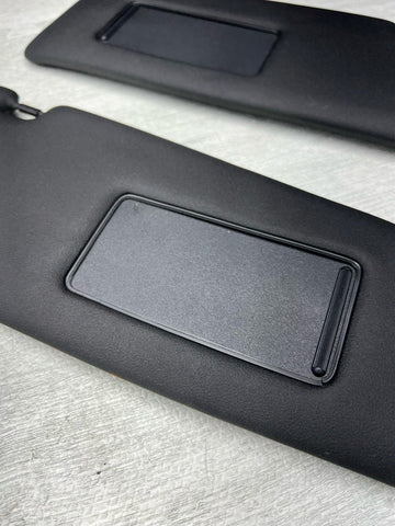 11-16 OEM BMW F10 535 M5 Interior Sun Visors Anthracite Black Alcantara
