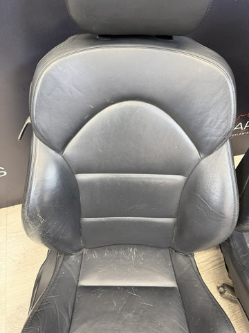 01-06 BMW E46 M3 Coupe Interior Front Seats Black Non Heated Powered *Notes*