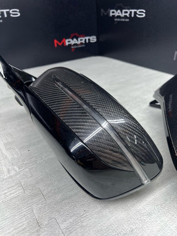 BMW 18-25 M850i 840i G14 G15 F91 F92 M8 Side View Mirrors OEM Carbon Fiber
