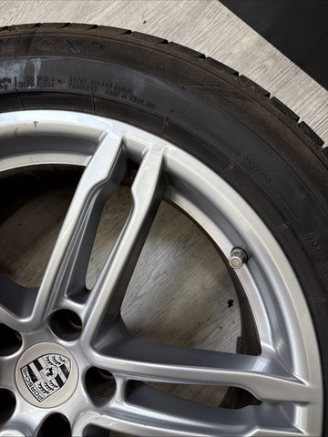 2015-2018 Porsche Macan Wheel 19x9 Genuine 5 Spoke Double Spoke With TIRE