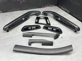 01-06 BMW E46 M3 Convertible Interior Armrests Trim Set Titan Shadow Grey