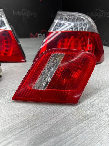 BMW E46 325 330 M3 CONVERTIBLE LED TAIL LIGHTS SET 6937454 *CRACKS*