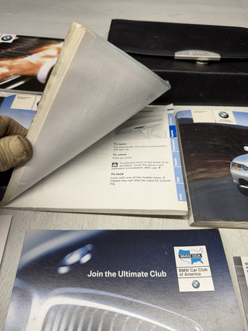 OEM 01-06 BMW E46 M3 COUPE OWNERS MANUAL BOOK BOOKLET POUCH