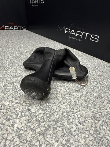 08-13 BMW E90 E92 E93 M3 Leather Shifter Shift Gear Knob 6 Speed Genuine