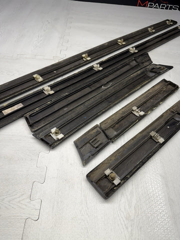 BMW E36 M3 Coupe 1992-1999 Black Door Mouldings Trims Set OEM