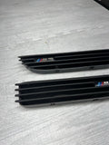 01-06 BMW E46 M3 Left Right Fender Vent Grilles Grills Trims Matte Black