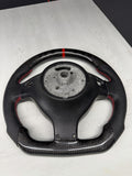 BMW E46 M3 E39 M5 M Real Carbon Fiber Steering Wheel Leather Red Stitching