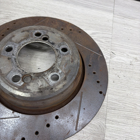 01-06 BMW E46 M3 Rear Discs Brakes Rotors Drilled Slotted
