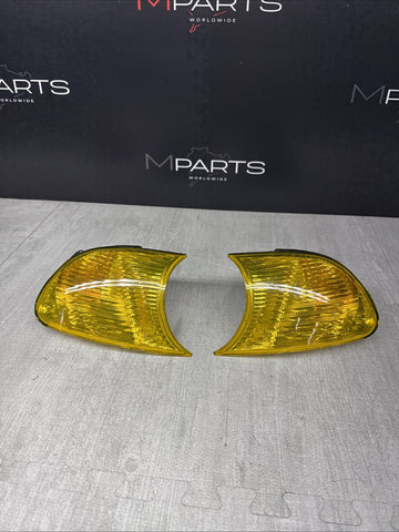 02-06 BMW E46 325 328 M3 Corner Lights Lamps Yellow Film 6919651 6919652