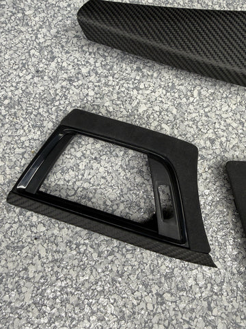 13-18 BMW F30 330 335 F80 M3 FRONT DASH CENTER CONSOLE DOOR TRIMS PANELS
