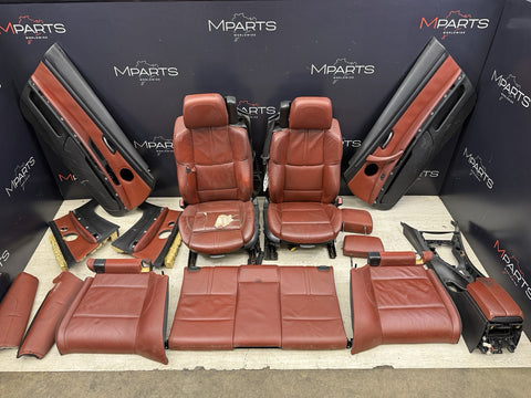 08-13 BMW E93 M3 Convertible Complete Interior Seats Fox Red